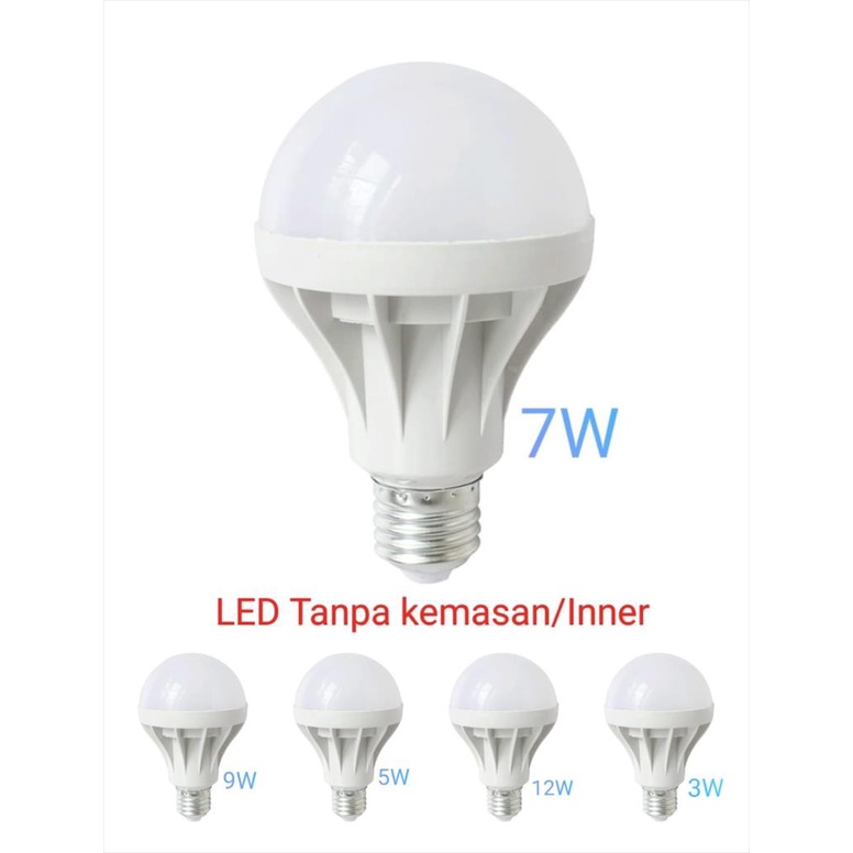 Led Bola &amp; Capsule 3/5/7/9/15 W Tanpa Inner Murah Obral