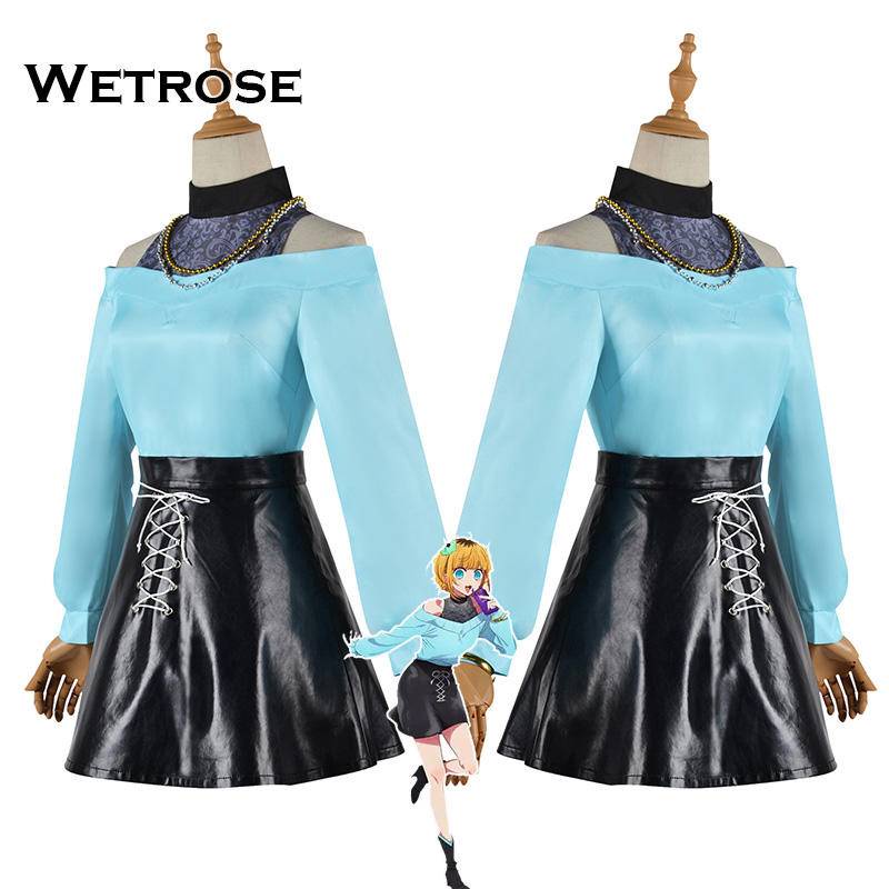 【Wetrose】 Oshi no Ko Her Fans Mem Cho Mem-Cho Tik-Toker B-Komachi Youtuber Idol Cosplay Costume Set