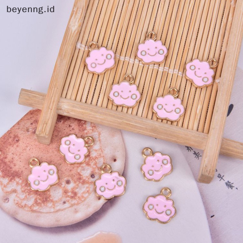 Beyen 10pcs/Set Enamel Alloy Awan Ch Liontin Temuan Perhiasan DIY Membuat Craft ID