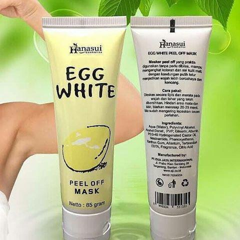 Masker Telur Egg White Mask / Mesh Egg White BPOM Peel Off Mask / Masker Putih Telur / Masker Penghi