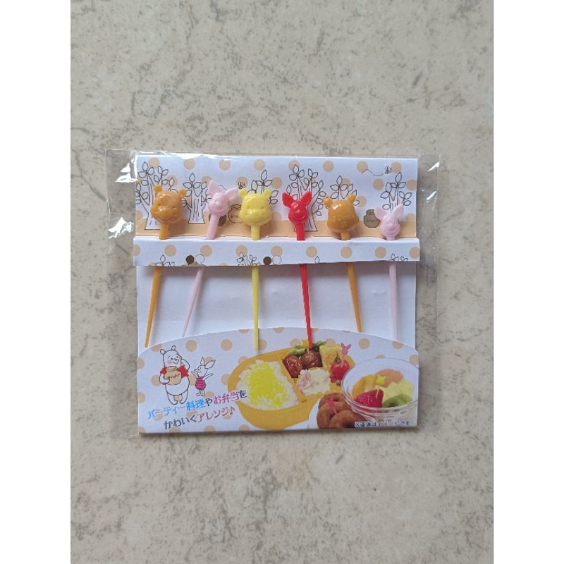 Food Picks Tusuk Bento Winnie The Pooh & Friends