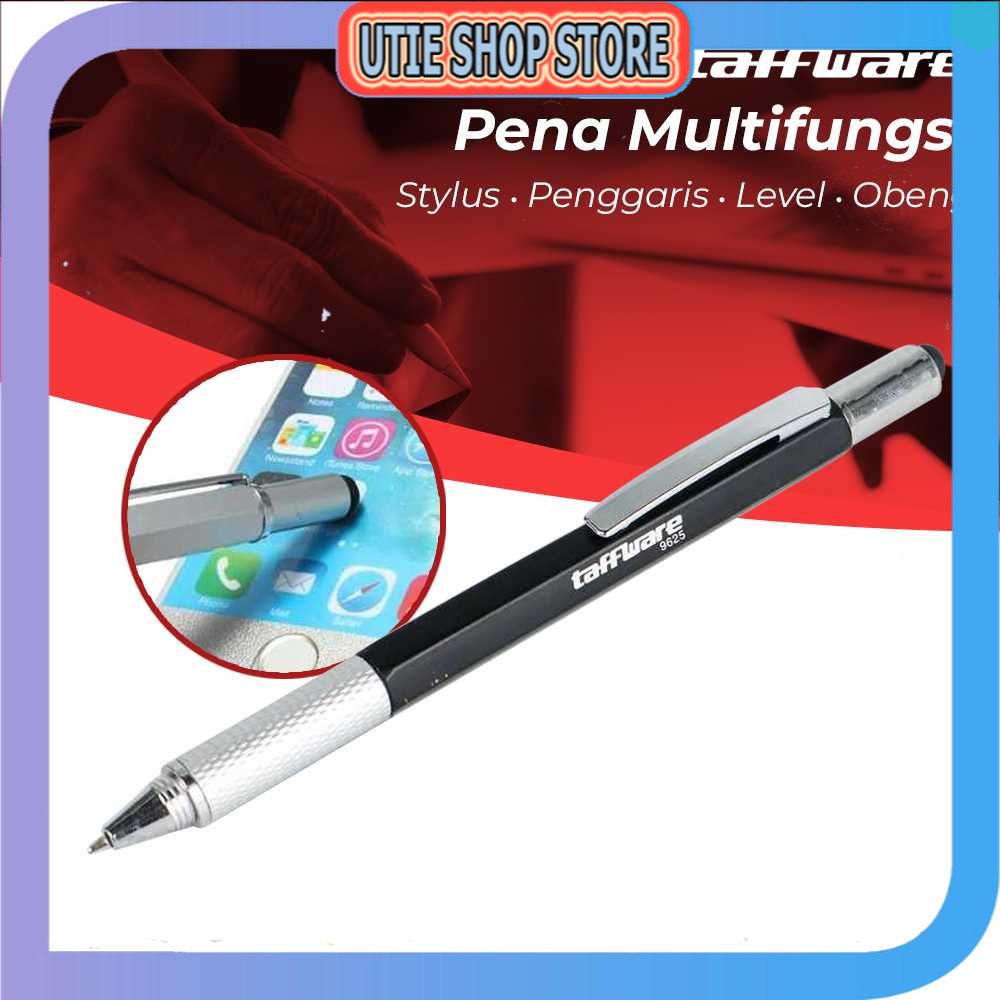 

UTIE STORE - Taffware Pena Multifungsi Plastik Stylus + Penggaris + Level + Obeng - 9625