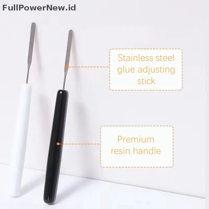 Power 1Pc Spatula Kuku Pengambil Sendok Gel Mix Stik Stiring Rod Manicure Tool ID