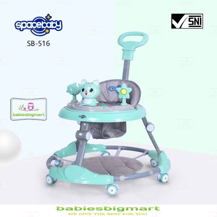 Baby Walker Spacebaby Space Baby SB 516 Musik Alas Tongkat Dorong Murah