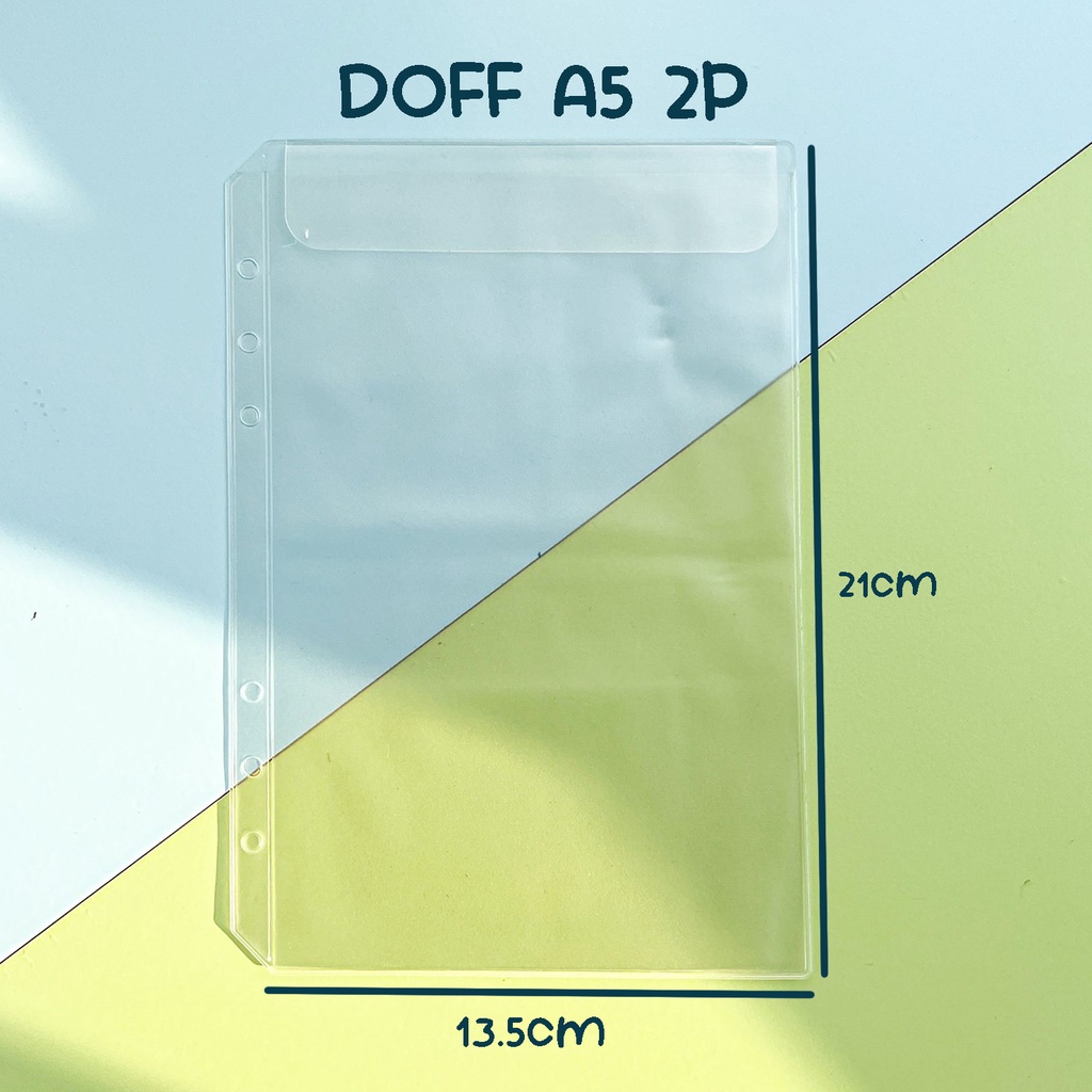 

[A5 6 Ring] Sleeve Zipper Binder / Aksesori Binder Tabungan Keuangan Kartu Nama KTP Ziplock 2