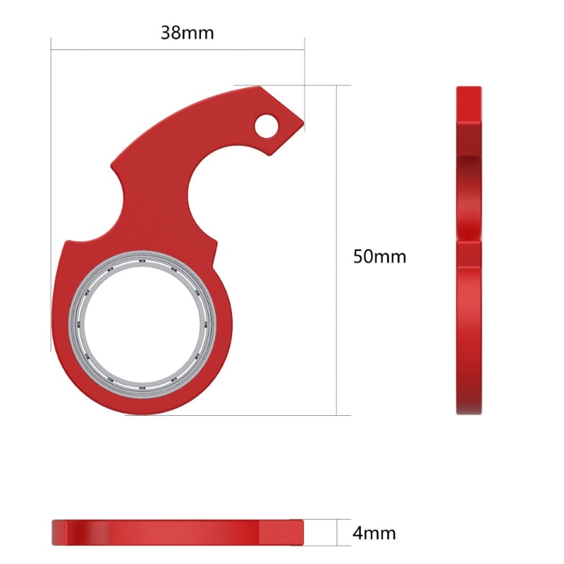 [Unggulan] Logam Bercahaya Rotasi Ujung Jari Gantungan Kunci Penghilang Stress Spinners Finger Keyring Glow In Dark Pereda Bosan Fidget Toys Hand Toy Dewasa Anak Masa Kini