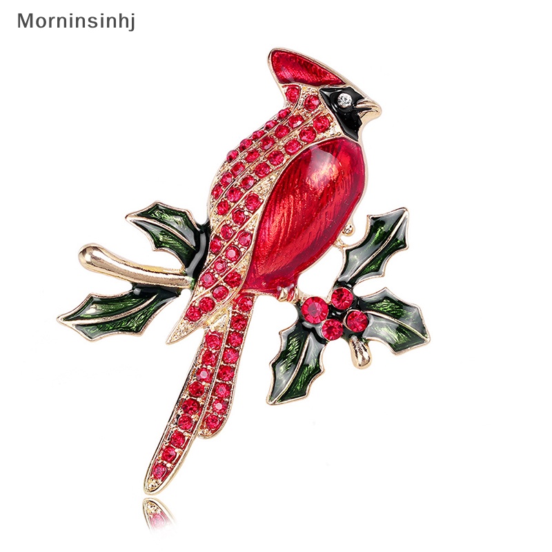 Mornin Warna Burung Bros Pin Cabang Hewan Berlian Bros Perhiasan Berlian Imitasi Mengkilap Enamel Kepribadian Coat Pin Korsase Untuk Wanita Hadiah id