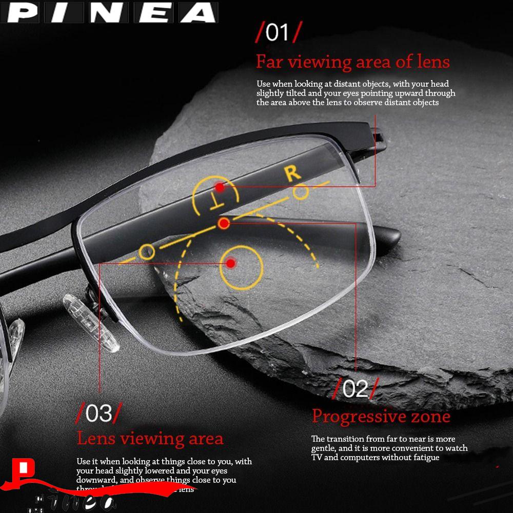 Kacamata Baca Olahraga Nanas Bingkai Kantor Progresif Multifocal Kacamata Presbyopic Sederhana