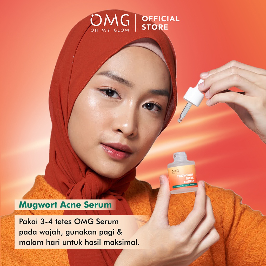 RADYSA - OMG OH MY GLOW Mugwort Acne Serum 20 ml - Serum Perawatan Kulit Berjerawat