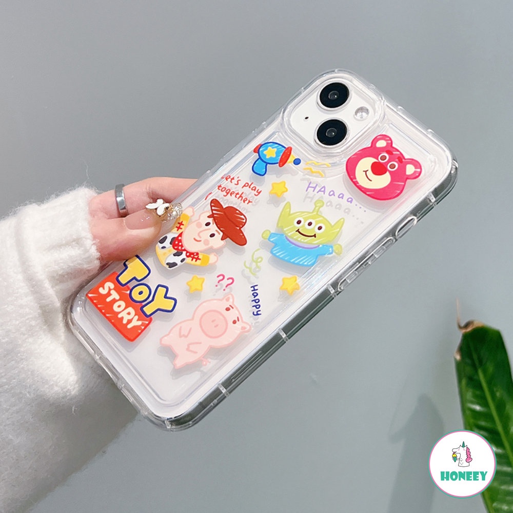 IPHONE Case Karakter Toy Story Kartun Untuk Iphone13 12 11 Pro Max 14 Pro Max Plus X XR Xs6 7 8 Plus G Soft Clear Back Cover