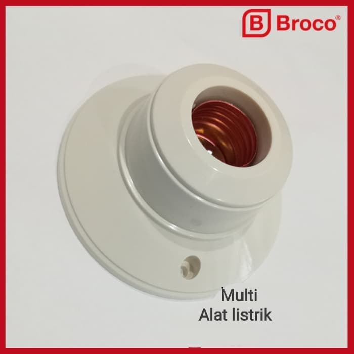 BROCO 1212 Ceiling Lamp Holder 3A Fitting plafon broco Rumah Lampu E27