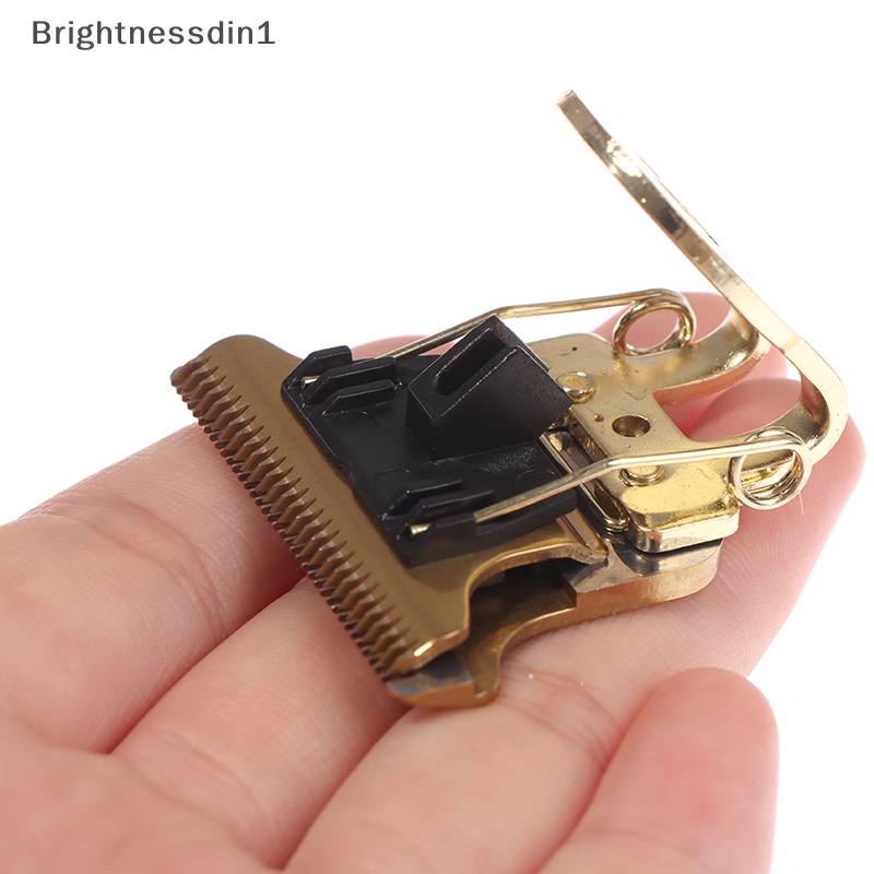 [Brightnessdin1] Pisau Cukur Rambut Bentuk T Dengan Stand T9 Blade Trimmer Pengganti Clipper Head Butik