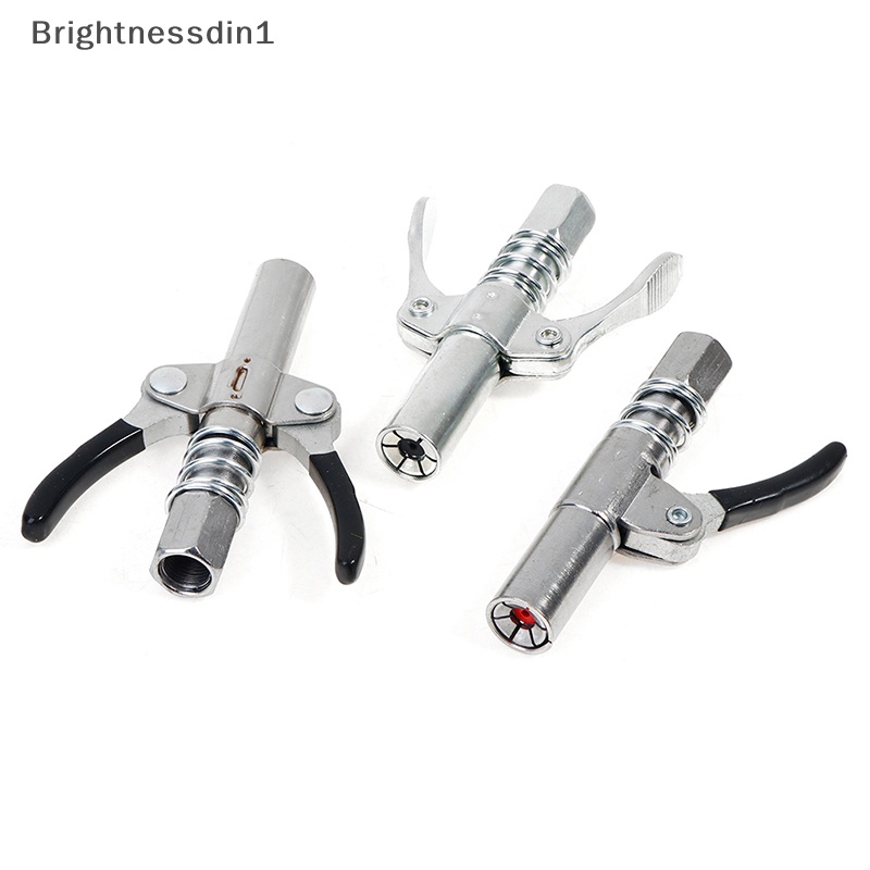 [Brightnessdin1] Heavy-duty Quick Release Grease Gun Coupler Dua Tekan Mudah Didorong Aksesoris Butik