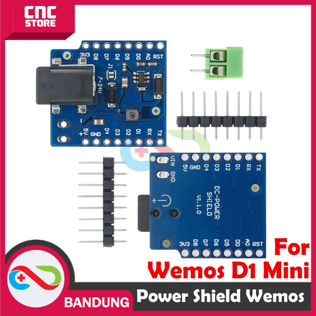 DC Power Shield WEMOS DC Power Shield untuk WEMOS D1 MINI