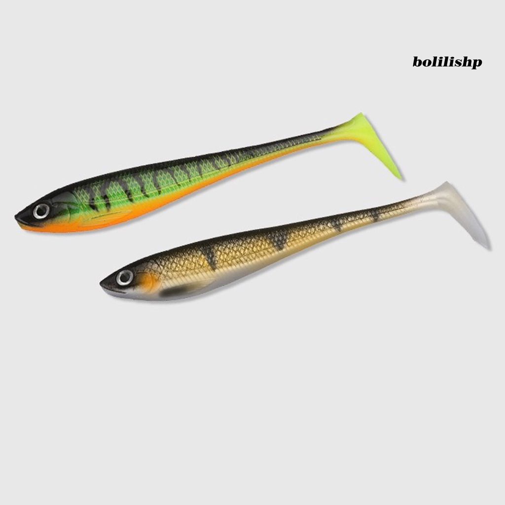 Bo-5pc 9cm Umpan Umpan 3D Fisheye Simulasi Desain Realistis Menggoda Angling Umpan Jalan Plastik T-tail Soft Lure Outdoor Fishing