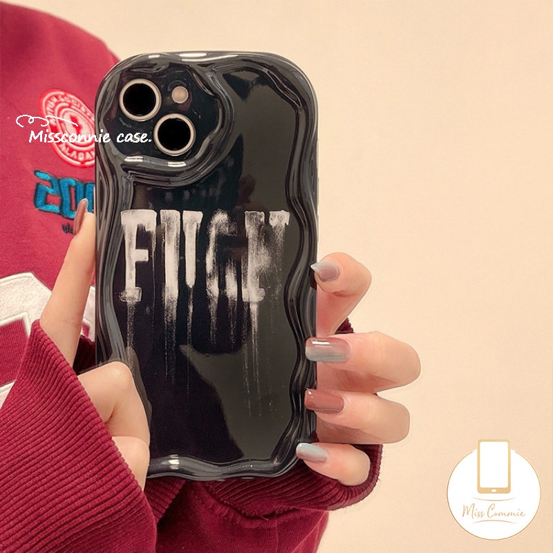 Casing Huruf Graffiti Glossy 3D Wavy Curved Edge Untuk Redmi 9A A2 10A A1 9 10C 10 9T 9C NFC POCO M3 Redmi Note9 8 11 11s 10S 10 10Pro Max Soft Tpu Shockrpoof Ice Cream Cover