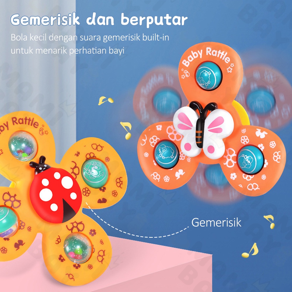 Mamibayi Fidget Spinner Bayi Model Heawn Lucu Mainan Edukasi Dini Bayi Mainan Sensori Motorik Anak