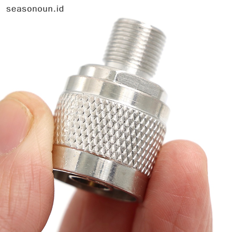 Seasonoun 1pcs N-F type N male plug to F female jack RF connector adapter.