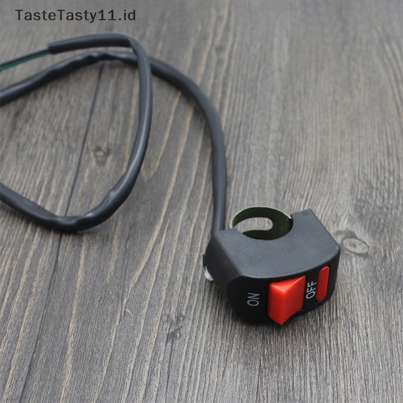 Tastetasty Stang Motor Universal Flameout Switch Tombol ON OFF Untuk Moto Motor ATV Sepeda.