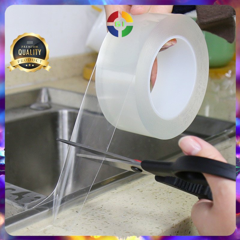 Lakban Waterproof Dapur Kitchen Sink Seal Tape 3 Meter 20 mm Transparent