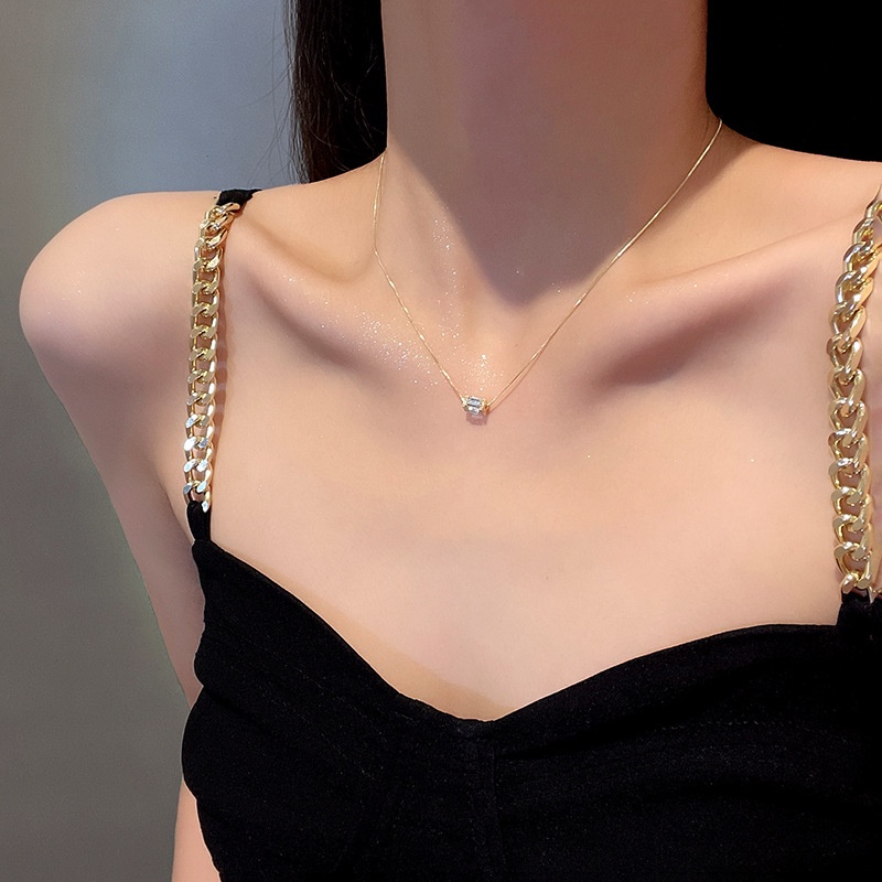 Ahellogirl 18 K Berlapis Emas Berkualitas Tinggi Tidak Luntur Kalung Korea Cinta Kupu-Kupu Liontin Kalung Rantai Klavikula