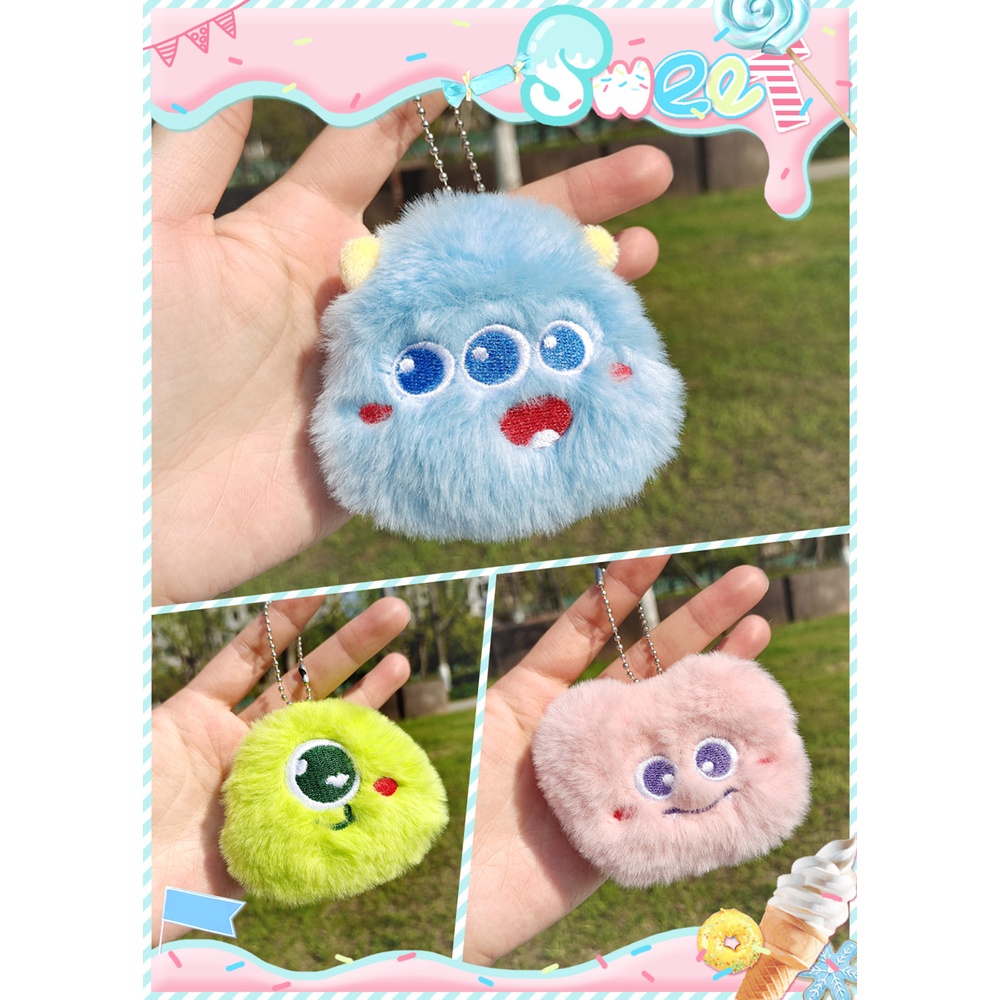 Adorable Plush Monster University Charms - Cocok Untuk Crocs jibbitz DIY