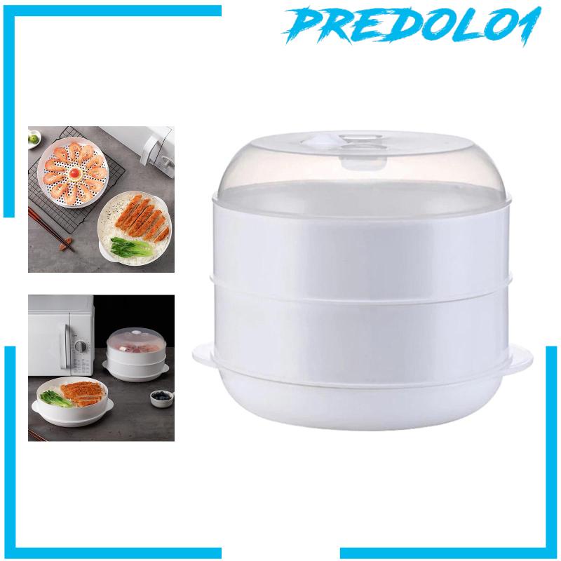 [Predolo1] Microwave Steamer Heating Steamer Alat Kukus Pemanas Microwave Untuk Dapur Rumah