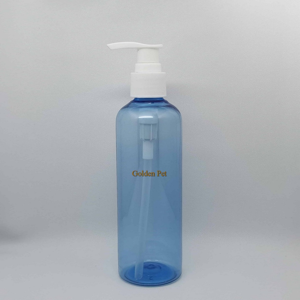 Botol Pet 250 Ml Br Biru Pump Lotion Plastik Standart / Botol Plastik / Botol Kosmetik Br / Botol Lo