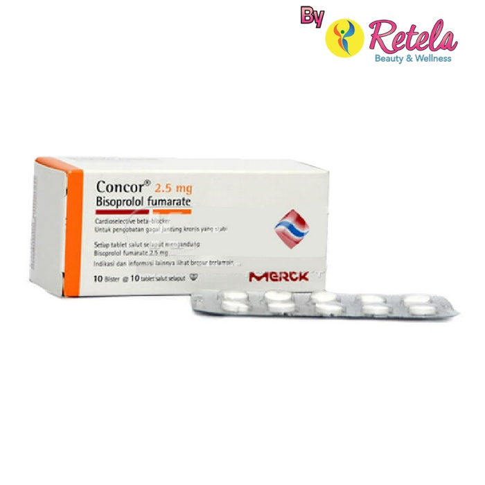 CONCOR 2.5MG 1 STRIP 10 TABLET