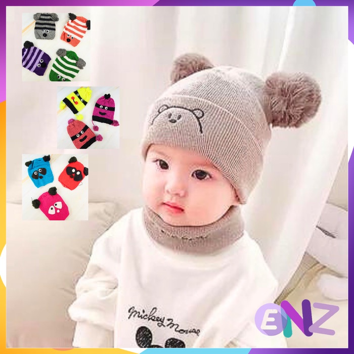 ENZ ® Topi Kupluk Rajut / Topi bayi rajut newborn / Kupluk bayi rajut 1277 - KUPLUK RAJUT 1277