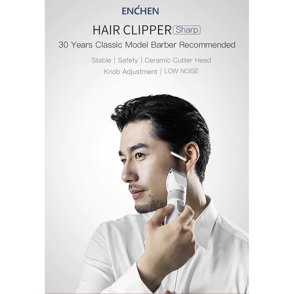 ENCHEN Alat Cukur Elektrik Hair Clipper Trimmer Rechargerable - Sharp-R