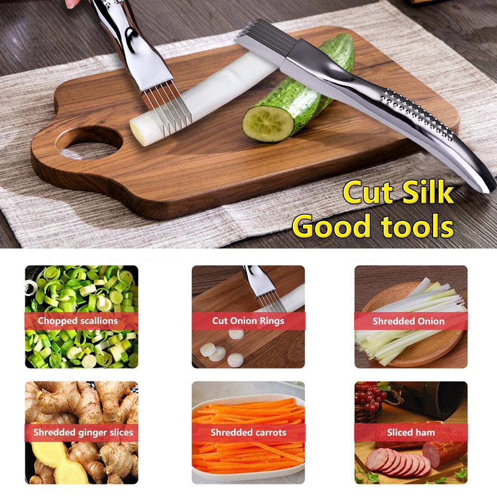 Alat Penghancur Pengiris Makanan Sayur Chopper Stainless Steel Rumah Tangga Dapur Pencacah Aksesoris Masa Kini Graters Tools