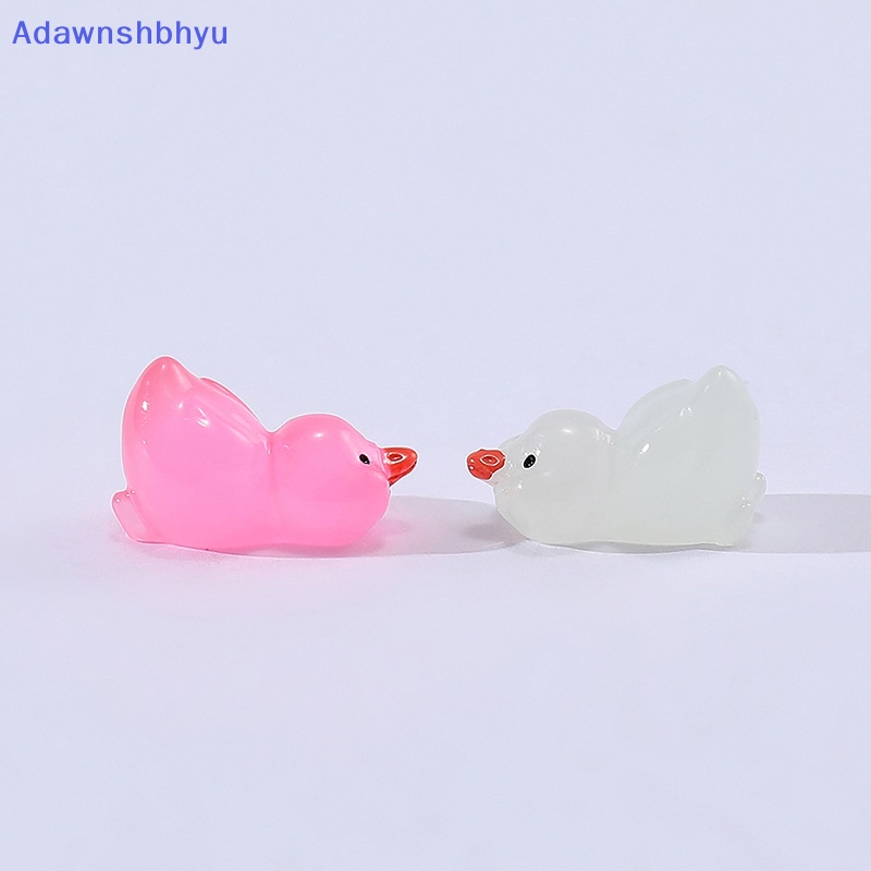 Adhyu 1/10Pcs Boneka Bebek Resin Bercahaya Mini Menyala Dalam Gelap DIY Taman Rumah Mobil Mainan Rumah Boneka Ornamen Aksesoris ID