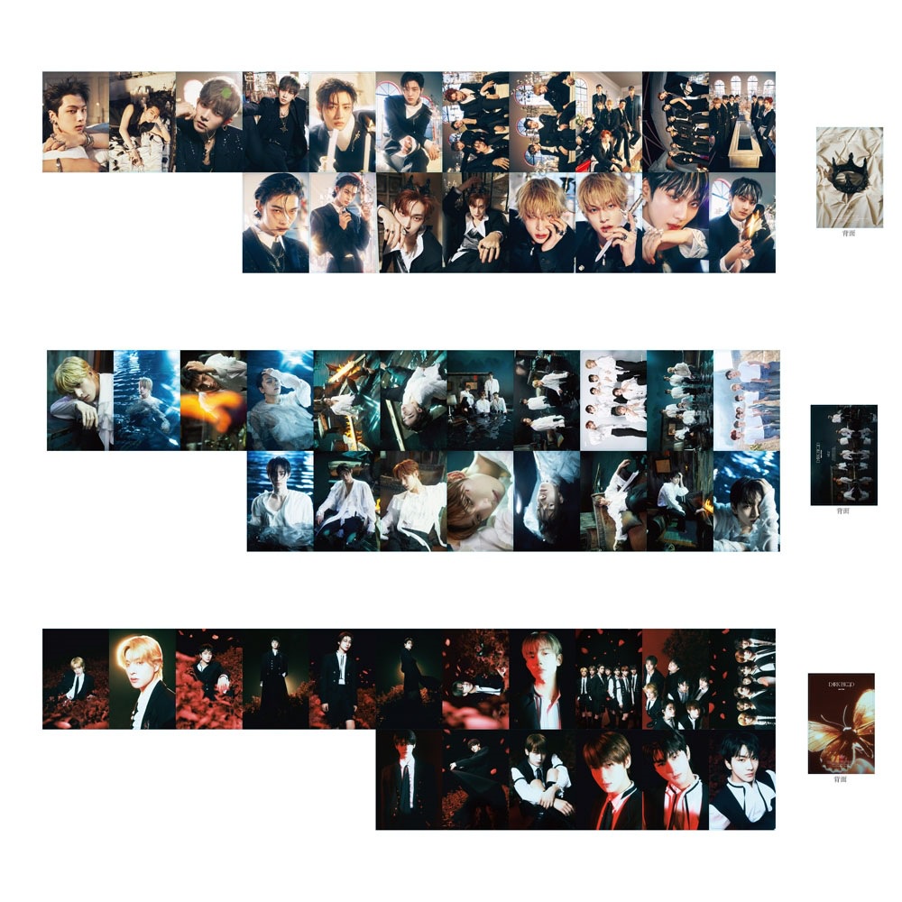 55pcs/box EN-HYPEN Photocards DARK BLOOD Mini Album Kartu Lomo ENHYPEN Kpop Postcards