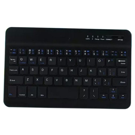 Taffware Wireless Keyboard Bluetooth Rechargeable - Black