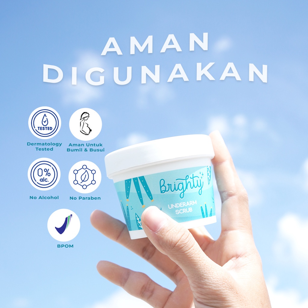 Brighty Underarm Scrub microscrub pencerah ketiak