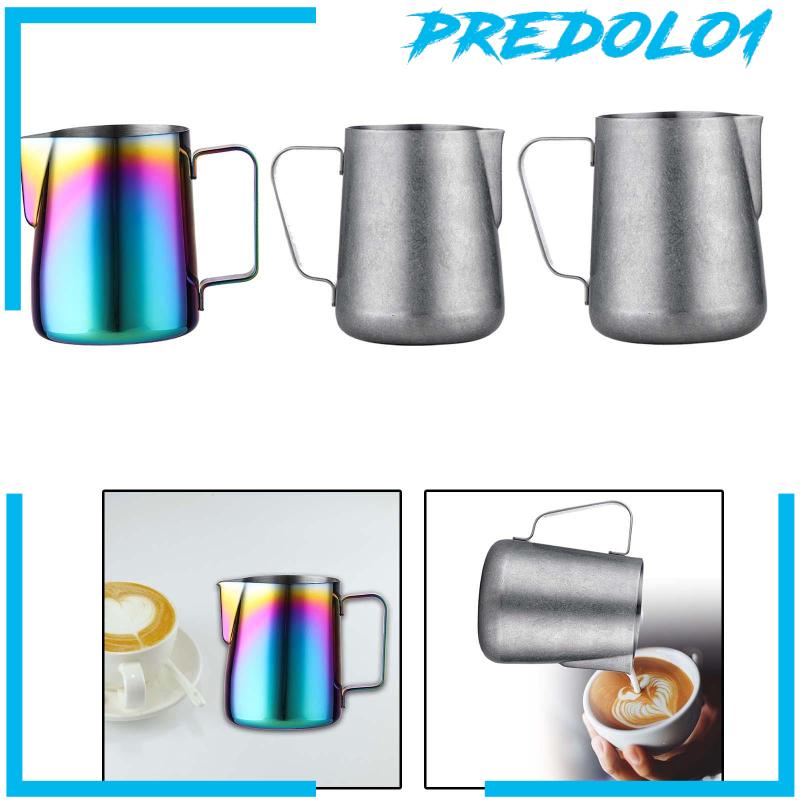 [Predolo1] Milk Pitcher Kopi Susu Frothing Jug Untuk Toko Latte Art Cappuccino