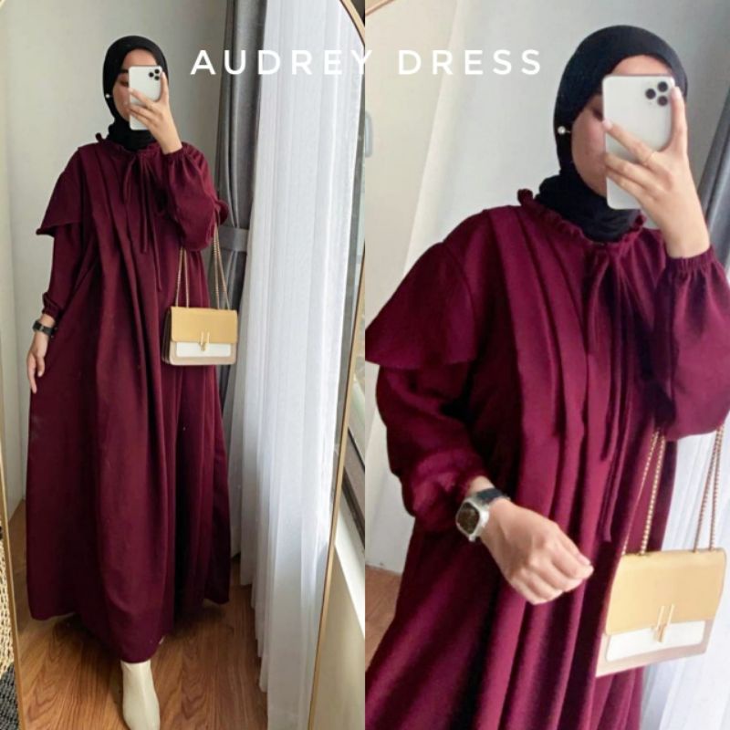 𝐏𝐆𝐌𝐓 • AUDREY DRESS CRINKLE AIRFLOW GAMIS WANITA