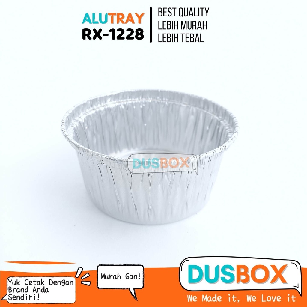 Alu Tray Rx-1228 / Alumunium Tray / Alumunium Cup / Muffin Alumunium / Tray Alumunium