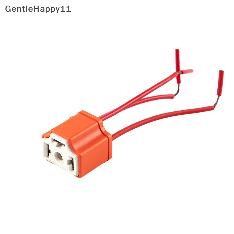 Gentlehappy H4 Ceramic Three-plug Headlight Socket Soket Lampu Bohlam Socket Flasher Socket id