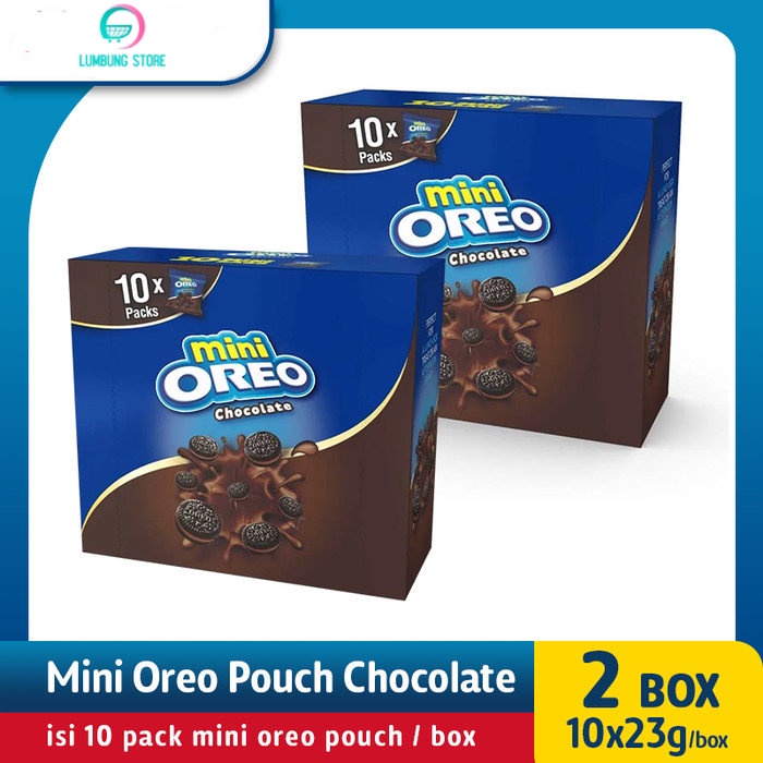 

Mini Oreo Biskuit Pouch Coklat - 10x23g [2 Box] - Snack