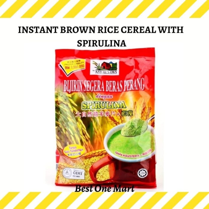 

[MS] Sereal Nature Own Instant Brown Rice With Spirulina No Sugar Merah