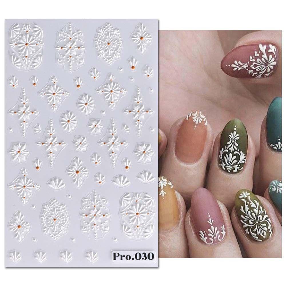 Mxbeauty Stiker Kuku Bohemia Gaya Bohemian Perekat Diri Hanna Hiasan Kuku Relief Matahari