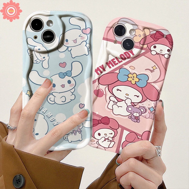 Casing Soft Case Untuk Redmi 10a1 10A 9C NFC 9T 9a2 10C 9A Redmi Note8 9 11 12 11s 10s 10 Pro Max 10Pro POCO M3 Kartun Melodi Lucu Pochacco Soft Tpu 3D Wavy Curved Edge Cover