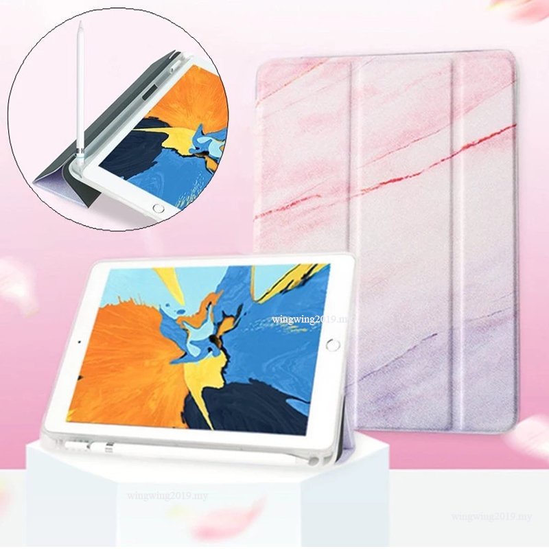 Untuk iPad 10th 9th 8th 7th 6th 5th Air5 Air4 Pro11 10.5 10.2 9.7 10.9&quot; 2022 PU Smart Case Stand Magnetic Cover Dengan Tempat Pensil