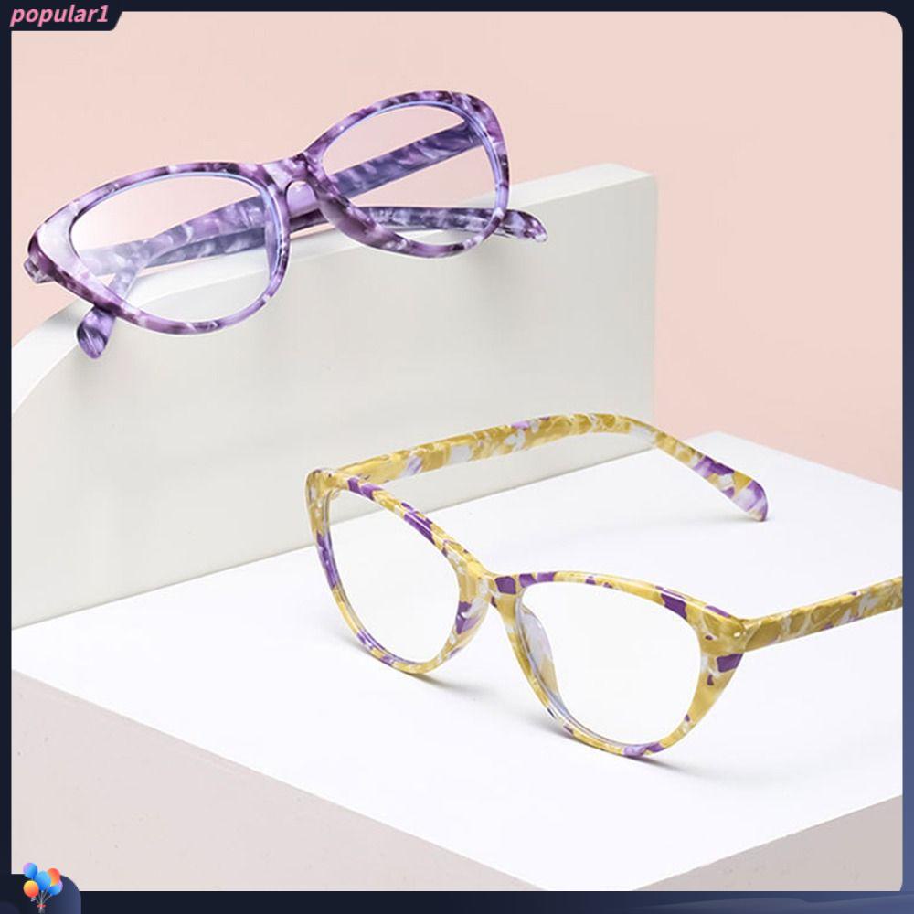 Populer Kacamata Baca Fashion Portable Bunga Vintage Ultra Ringan Frame