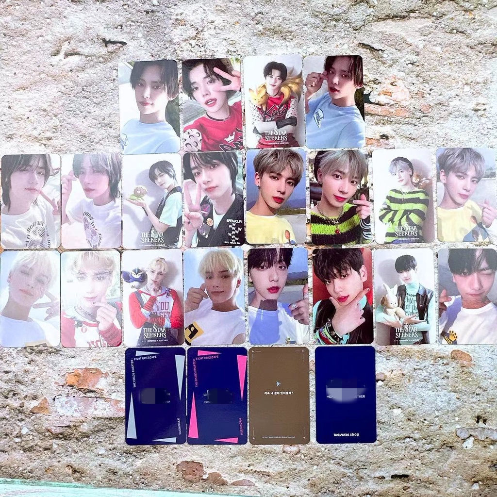 4pcs/set TXT Album THE CHAOS CHAPTER: FIGHT OR ESCAPE Photocards Kartu Lomo Tomorrow X Together Kpop Postcards