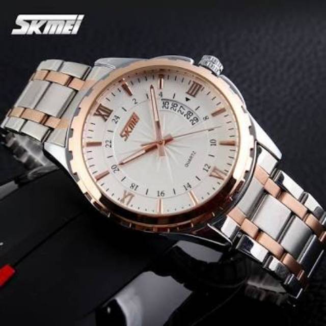 Jam Tangan SKMEI 9069 Pria Analog Free Box