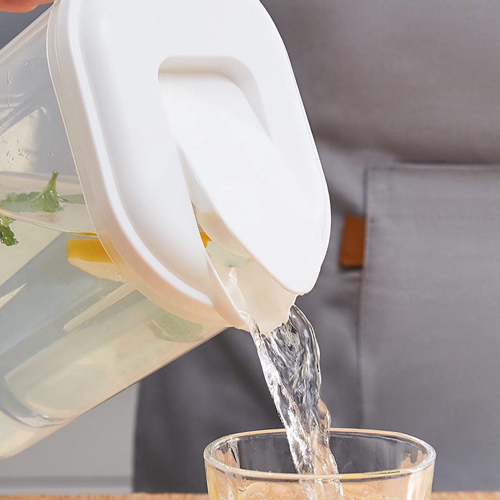 Kettle Kulkas Cold Water Jug 18l Dengan Tutup Untuk Minuman Dingin Es Teh