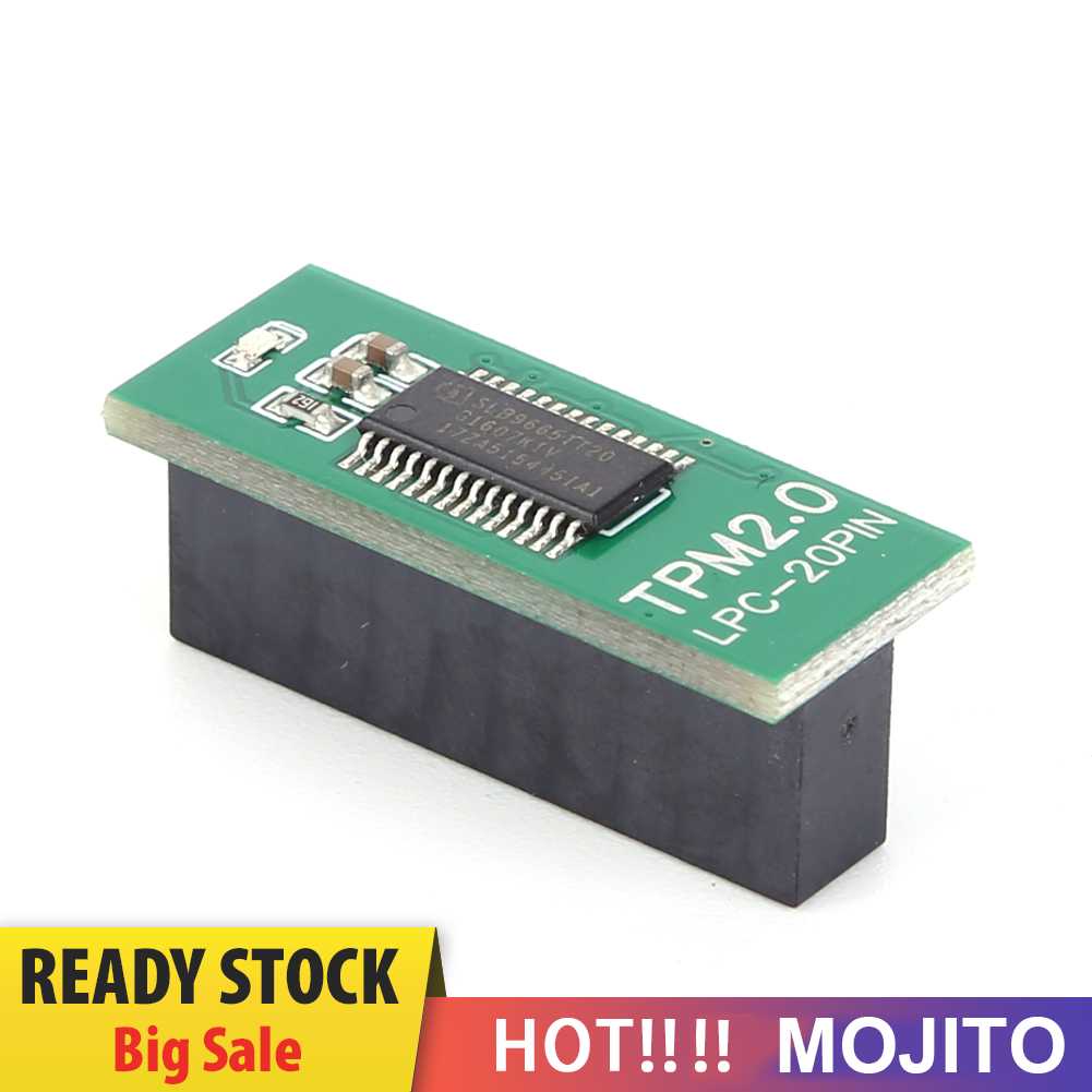 Tpm 2.0 Modul Keamanan Enkripsi Kartu Motherboard LPC-20PIN Untuk ASUS GIGABYTE